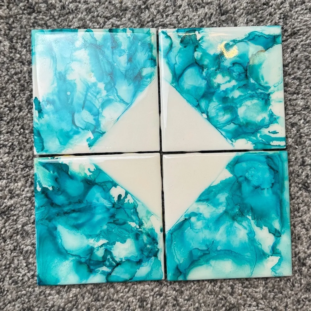 Watercolor Coasters - Picture 1 of 7